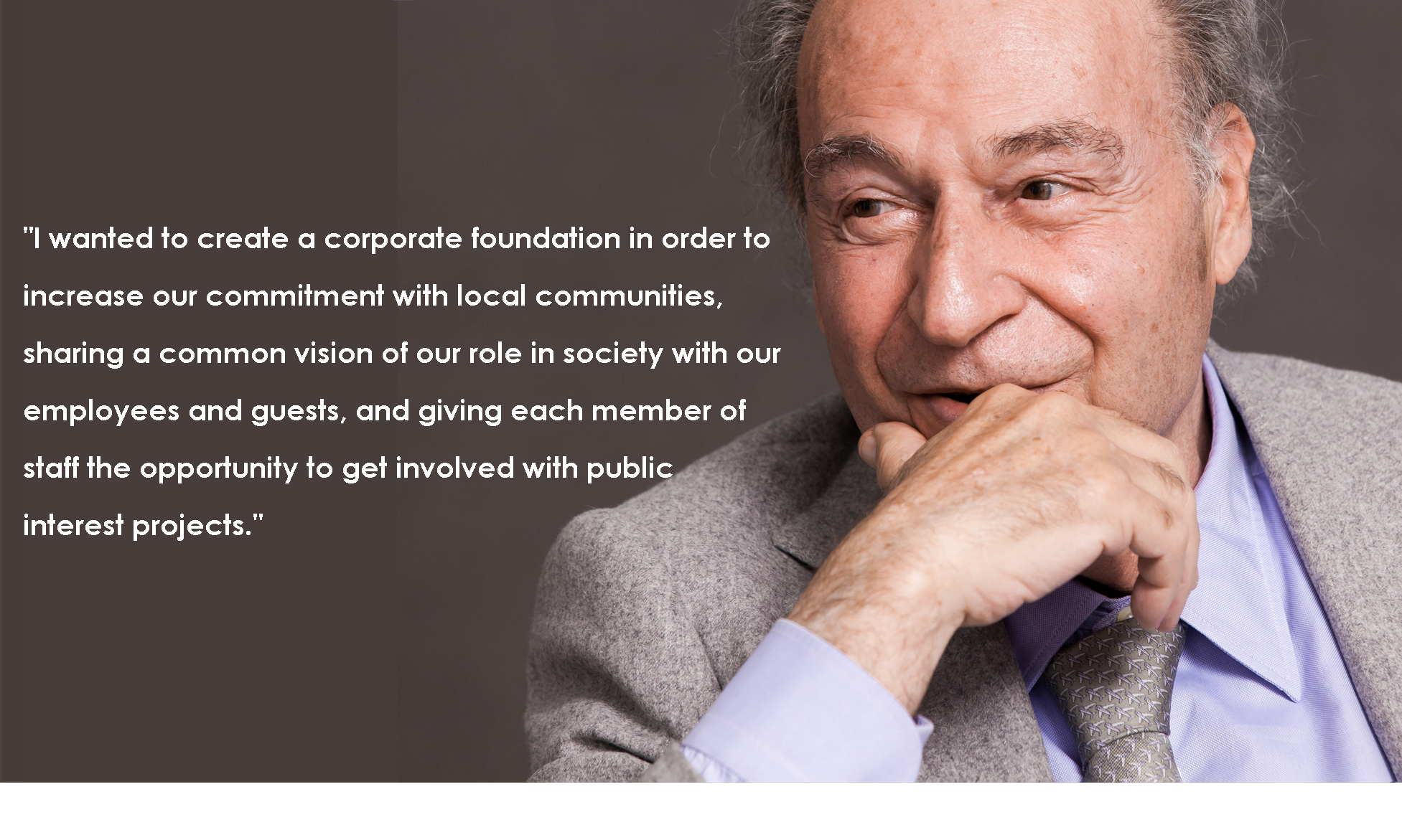 Gérard Brémond, President of the Pierre & Vacances-Center Parcs Foundation